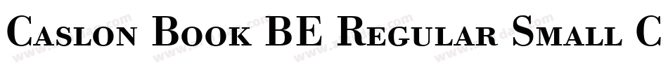 Caslon Book BE Regular Small Caps & Oldstyle Figures字体转换